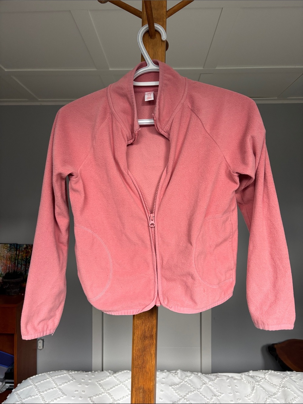 Joe Fresh Pink Girls' Zip-Up Fleece Jacket